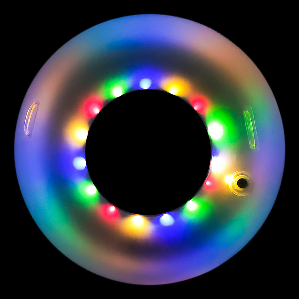 Inflatable LED light swimming ring(VY-Y006)