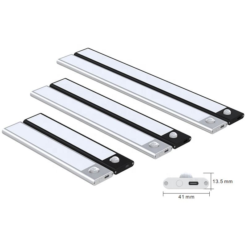 Ultra-thin 20cm 30cm 40cm PIR Motion Sensor USB RechargeableCabinet Light（VY-W302)