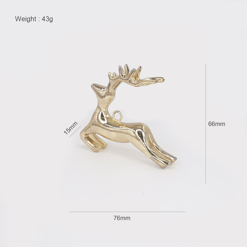 Silver 3D Reindeer Hanging Ornaments（VY09-003）