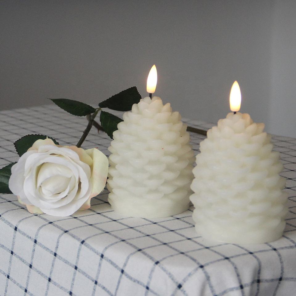 Led pine cone candle lights(VY04-008)