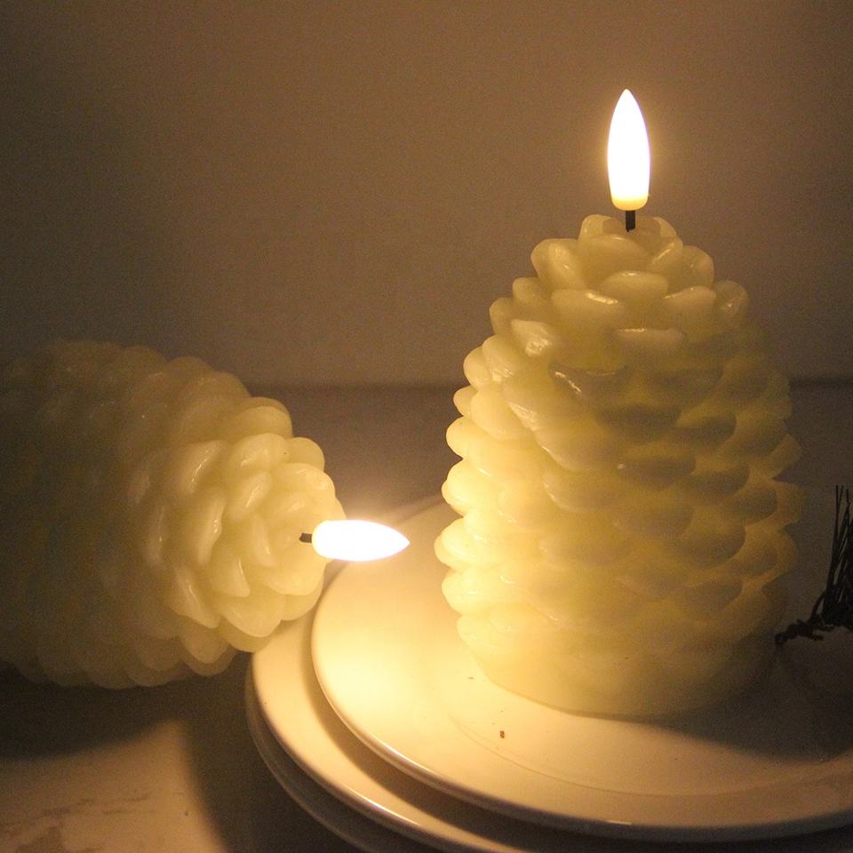 Led pine cone candle lights(VY04-008)