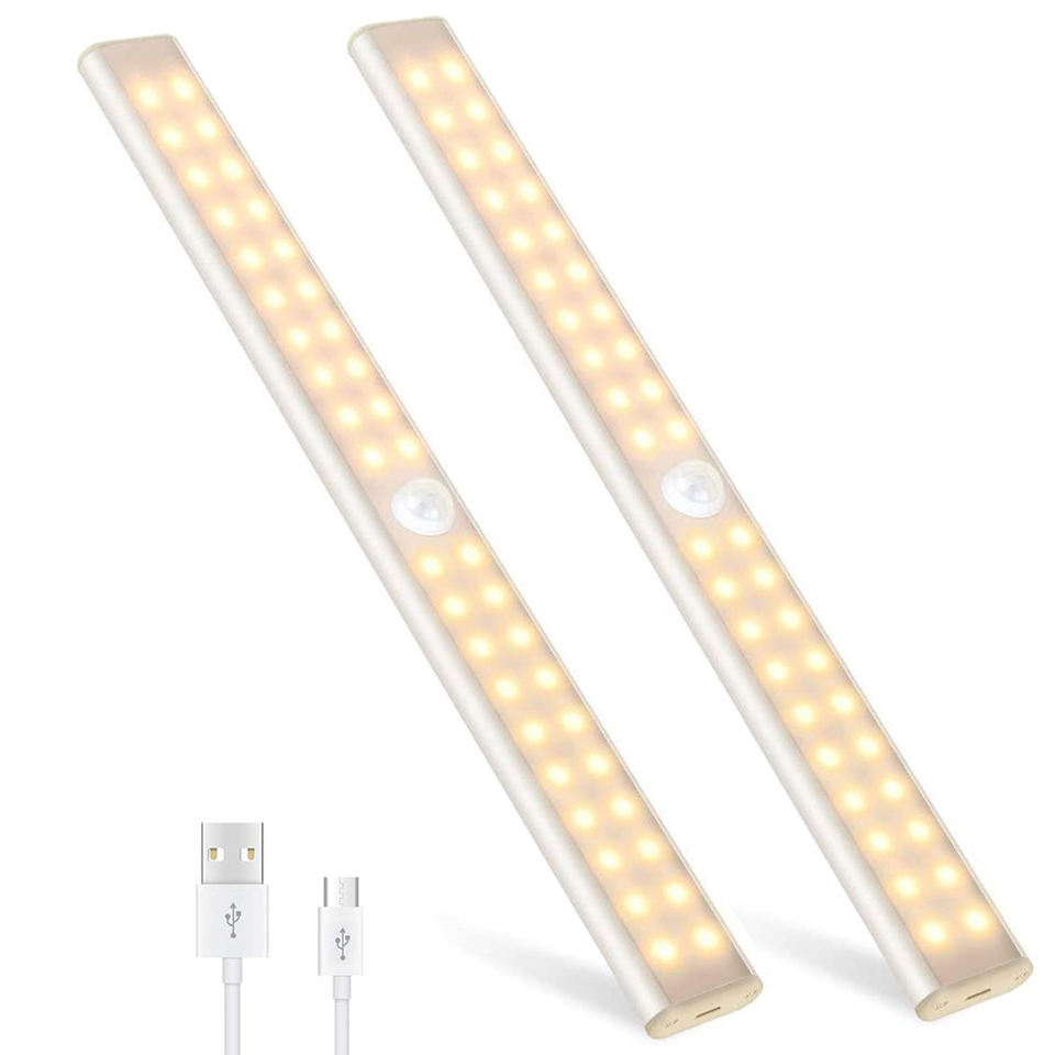 LED Under Cabinet Lighting Bar Built-in Magnets 2 Color Temperature Optional USB Powered(VY07-002)