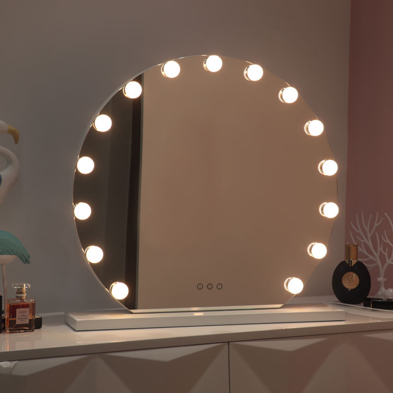 G35 type bulb makeup mirror round hollywood style vanity mirror lights（VY16-001）