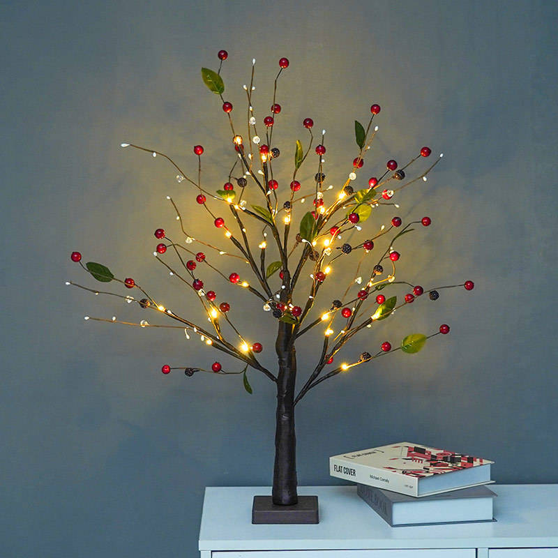 LEDs Christmas Red Haw Trees Decorations Lights(VY18-007)