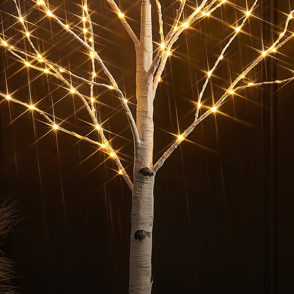 Christmas yard decoration Birch tree with Multicolor lights （VY18-005）