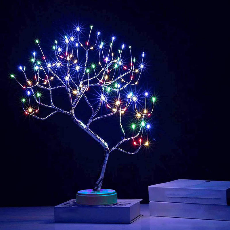 Tree Light with 108 LED Copper Wire String Lights Battery/USB Operated ...
