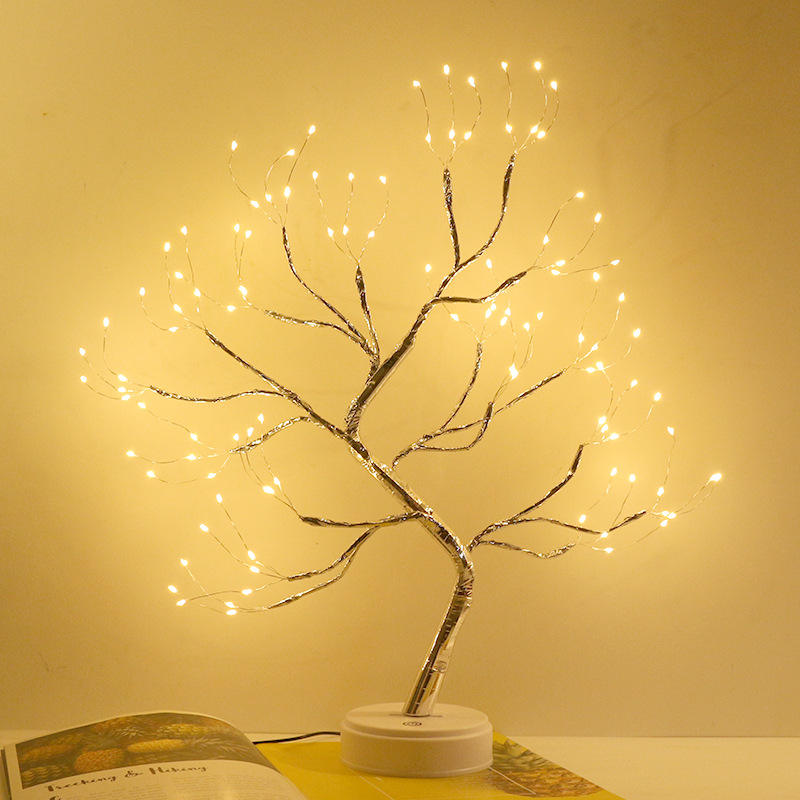 Led String Light Tree Tree Light with 108 LED Copper Wire String Lights Battery/USB Operated ...