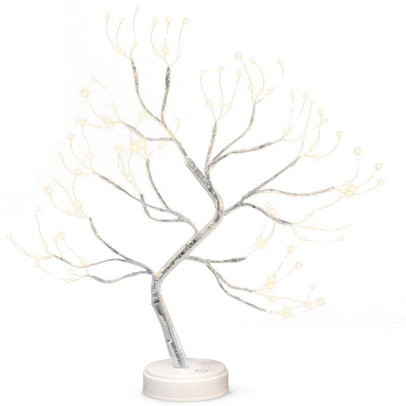 Tree Light with 108 LED Copper Wire String Lights Battery/USB Operated ...